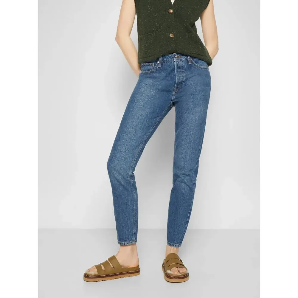 Tomorrow Hepburn High Waisted Mom Jeans in Bright Orlando Size 26